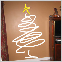 Holiday removable vinyl wall stickers and temporary temporary wall art and vinyl graphic tattoos 